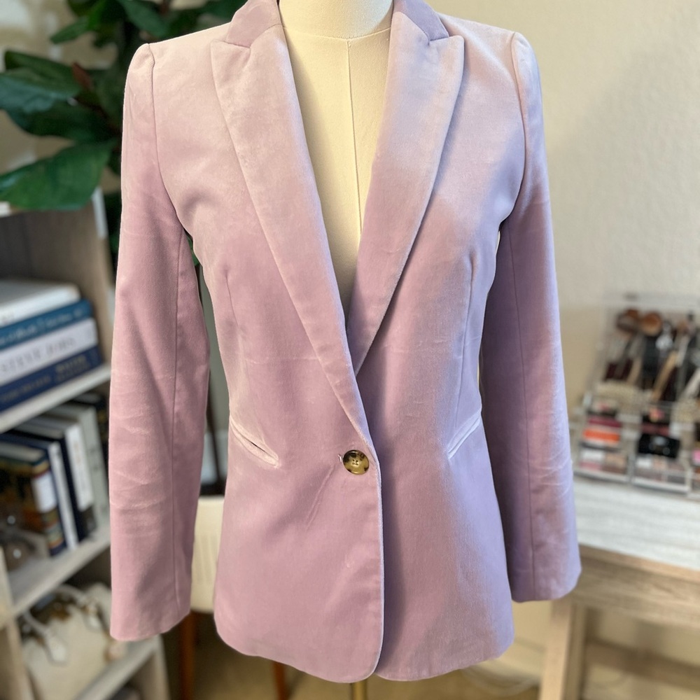 Jcrew Lavender Velvet Women's Blazer